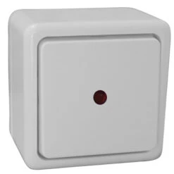 Aufputz Kontrollschalter Alpinweiß