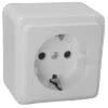 Aufputz Steckdose Alpinweiß
