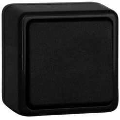 Aufputz Taster Schwarz