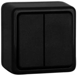 Aufputz Serienschalter Schwarz