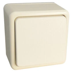 Aufputz Aus- Und Wechselschalter Cremeweiß