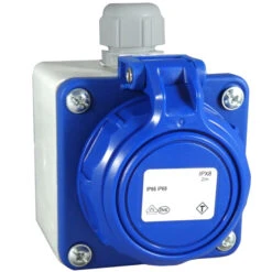 Druckwasserdichte Aufputzsteckdose IP68