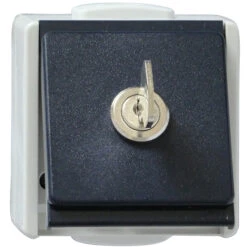 AP/FR Steckdose 1 Fach Mit Schloß - Verschiedene Schließungen