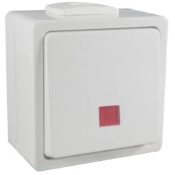 AP/FR Kontrollschalter Beleuchtet Reinweiß