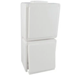 AP/FR Steckdose 2 Fach Senkrecht Reinweiß