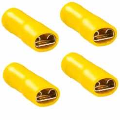 Flachsteckhülse Vollisoliert 4mm² Bis 6mm² Steckmaß 6,3 X 0,8mm - Pack Mit 100 Stück