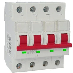 Hauptschalter (Lasttrennschalter) 25A 4-polig