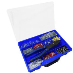 Aderendhülsen Isoliert Mit Aderendhülsenzange In Sortimentsbox