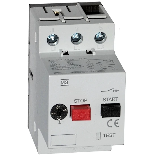 Motorschutzschalter 0,16 - 0,25 A 3 Motorschutzschalter 0,16 - 0,25 A
