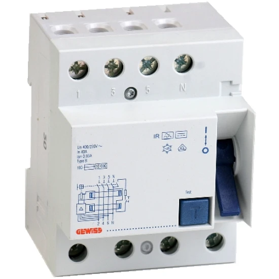 Allstromsensitiver Fehlerstromschutzschalter Typ B 40A 0,03A 4polig 3 Allstromsensitiver Fehlerstromschutzschalter Typ B 40A 0,03A 4polig