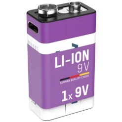 9V E-Block Akku Mit USB Ladefunktion